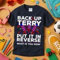 Back it Up Terry Put It In Reverse July 4th Fireworks Terry Kids T-Shirt thumb 3