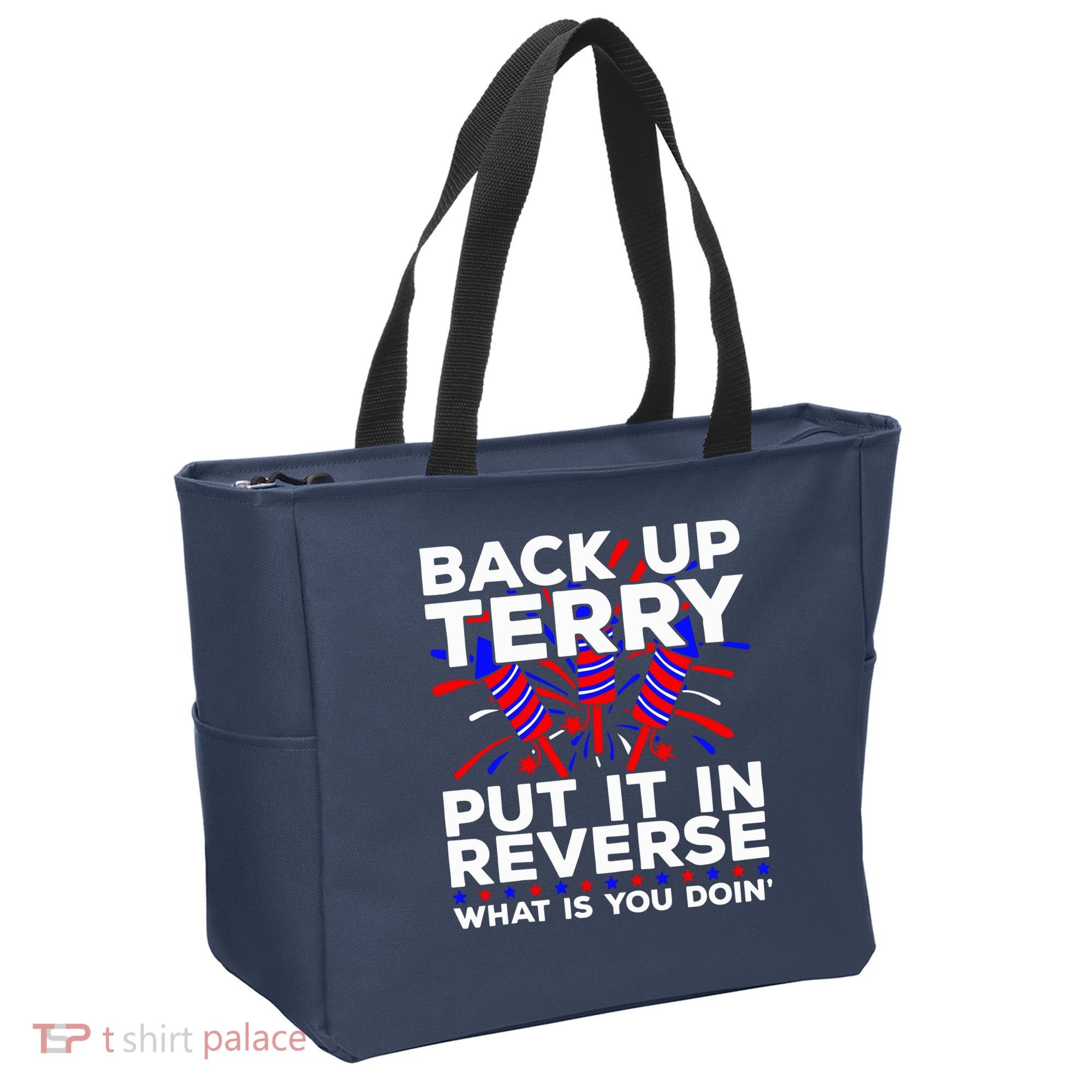 Back it Up Terry Put It In Reverse July 4th Fireworks Terry Tote Bag