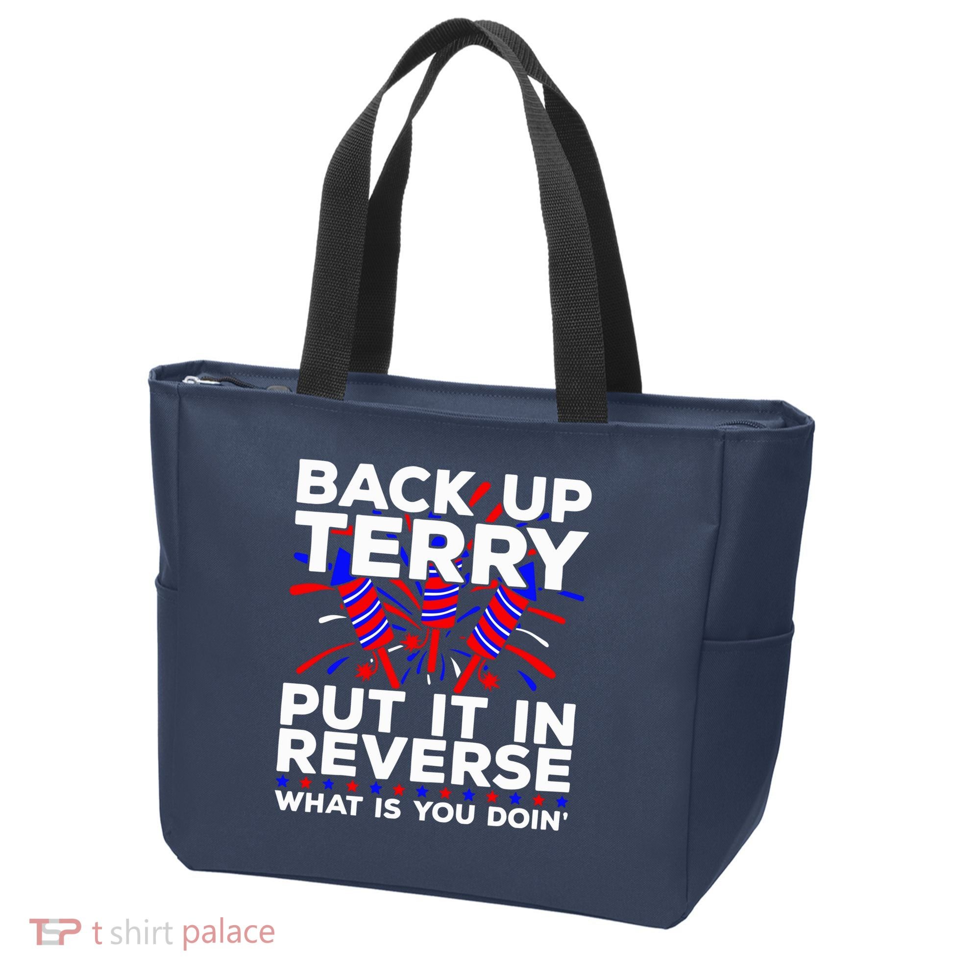 Back it Up Terry Put It In Reverse July 4th Fireworks Terry Tote Bag
