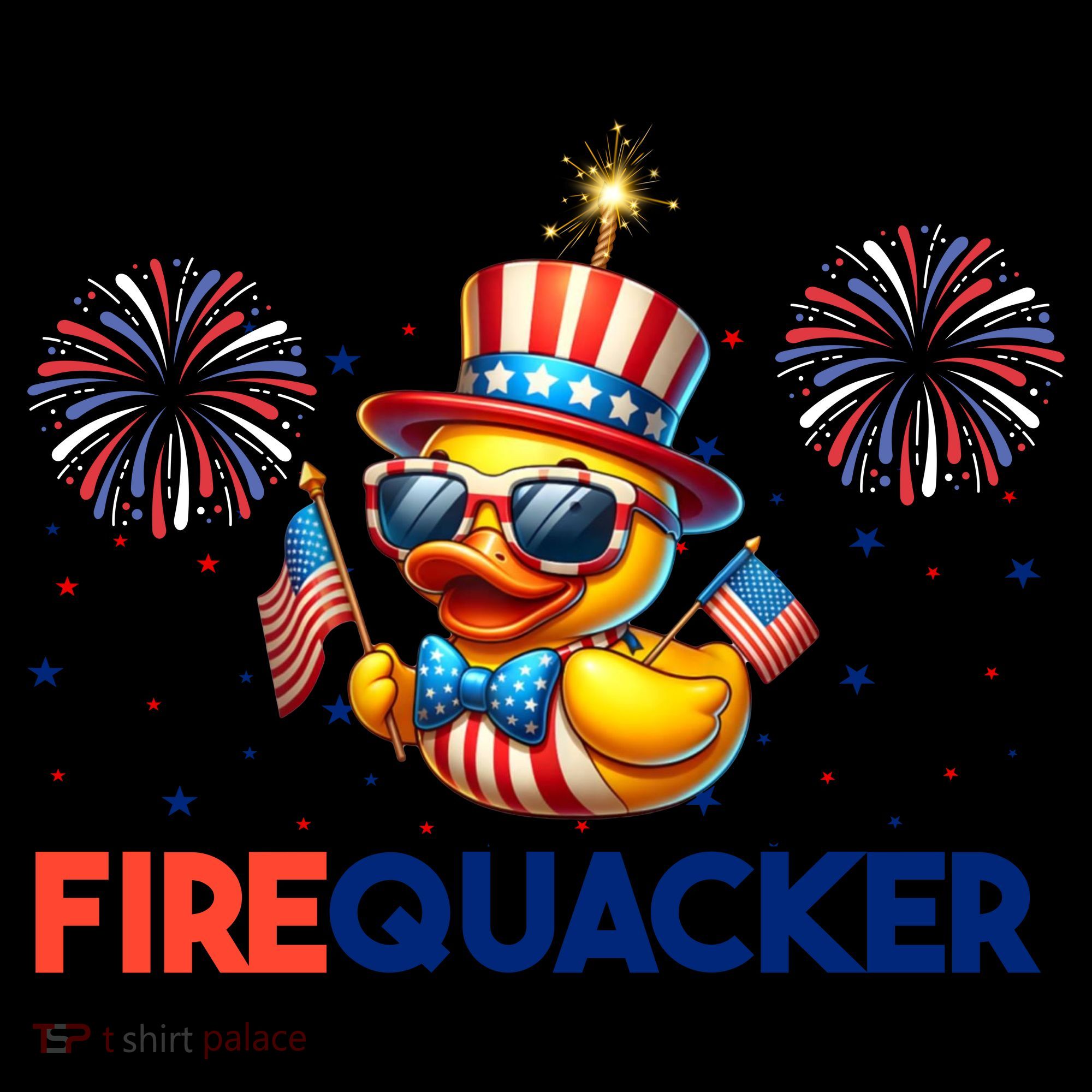 4th Of July Cute Duck Firequacker Patriotic Funny Coffee Mug