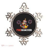 4th Of July Cute Duck Firequacker Patriotic Funny Ornament thumb 0