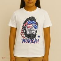 4th Of July Bald Eagle Mullet Murica Usa Usa Merica T-Shirt thumb 4