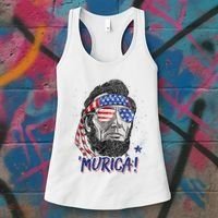4th Of July Bald Eagle Mullet Murica Usa Usa Merica Women's Tank Top thumb 3