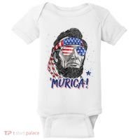 4th Of July Bald Eagle Mullet Murica Usa Usa Merica Baby Bodysuit thumb 0