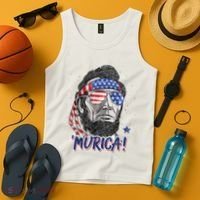 4th Of July Bald Eagle Mullet Murica Usa Usa Merica Tank Top thumb 4