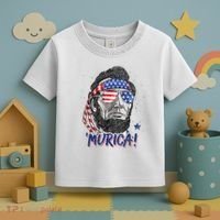 4th Of July Bald Eagle Mullet Murica Usa Usa Merica Toddler T-Shirt thumb 3
