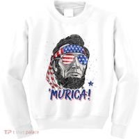 4th Of July Bald Eagle Mullet Murica Usa Usa Merica Kids Sweatshirt thumb 0
