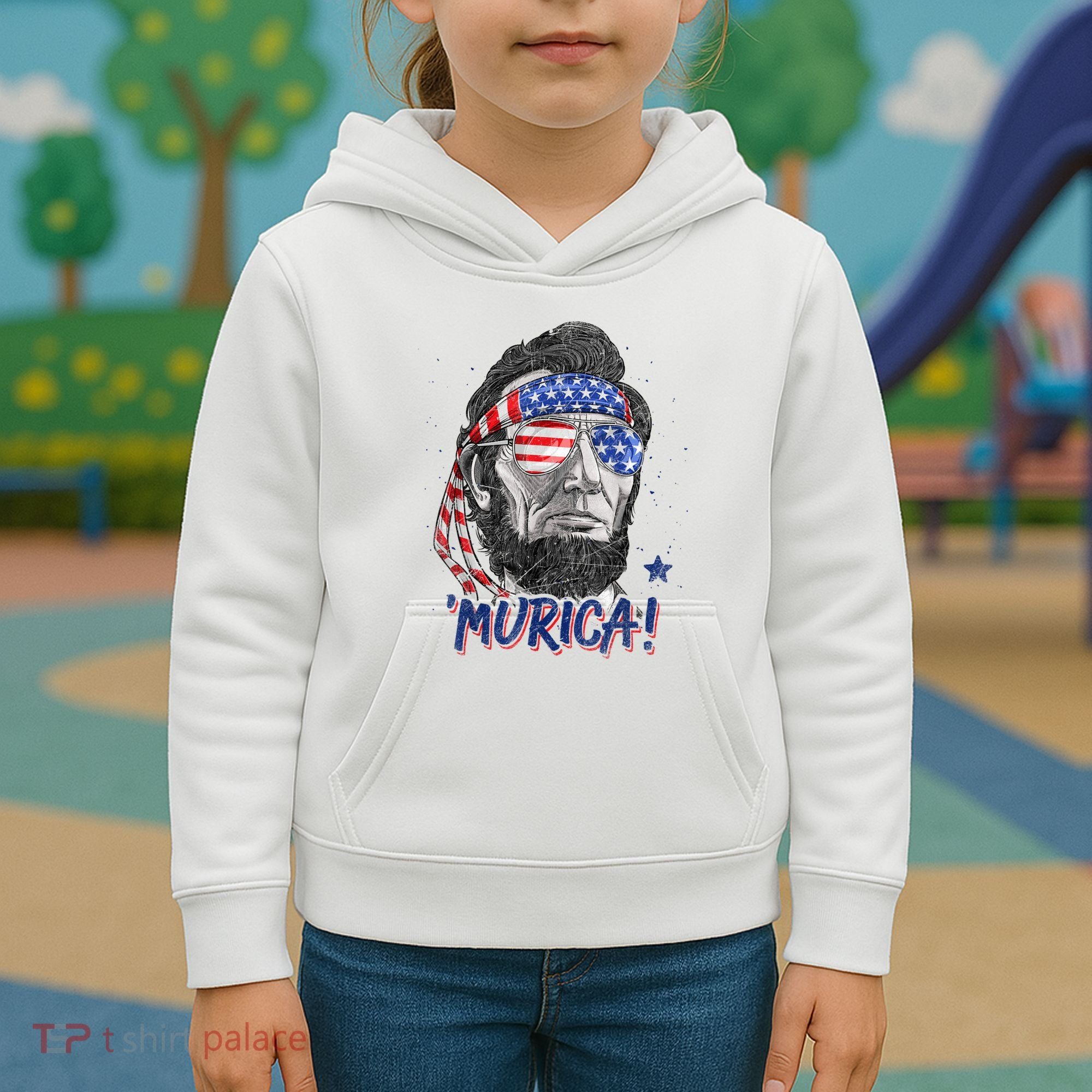 4th Of July Bald Eagle Mullet Murica Usa Usa Merica Kids Hoodie