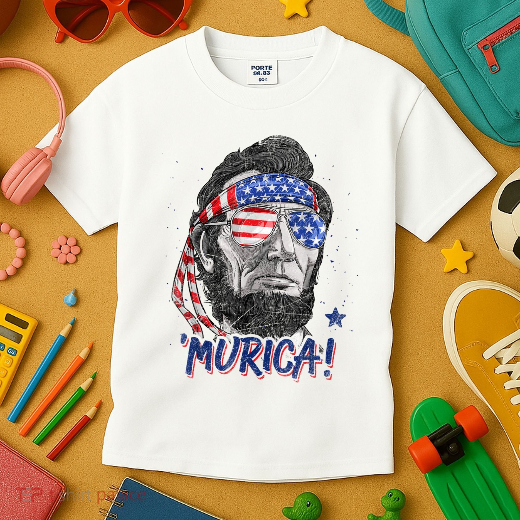 4th Of July Bald Eagle Mullet Murica Usa Usa Merica Kids T-Shirt