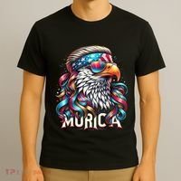 4th Of July Bald Eagle Mullet Murica Usa Usa Merica T-Shirt thumb 3