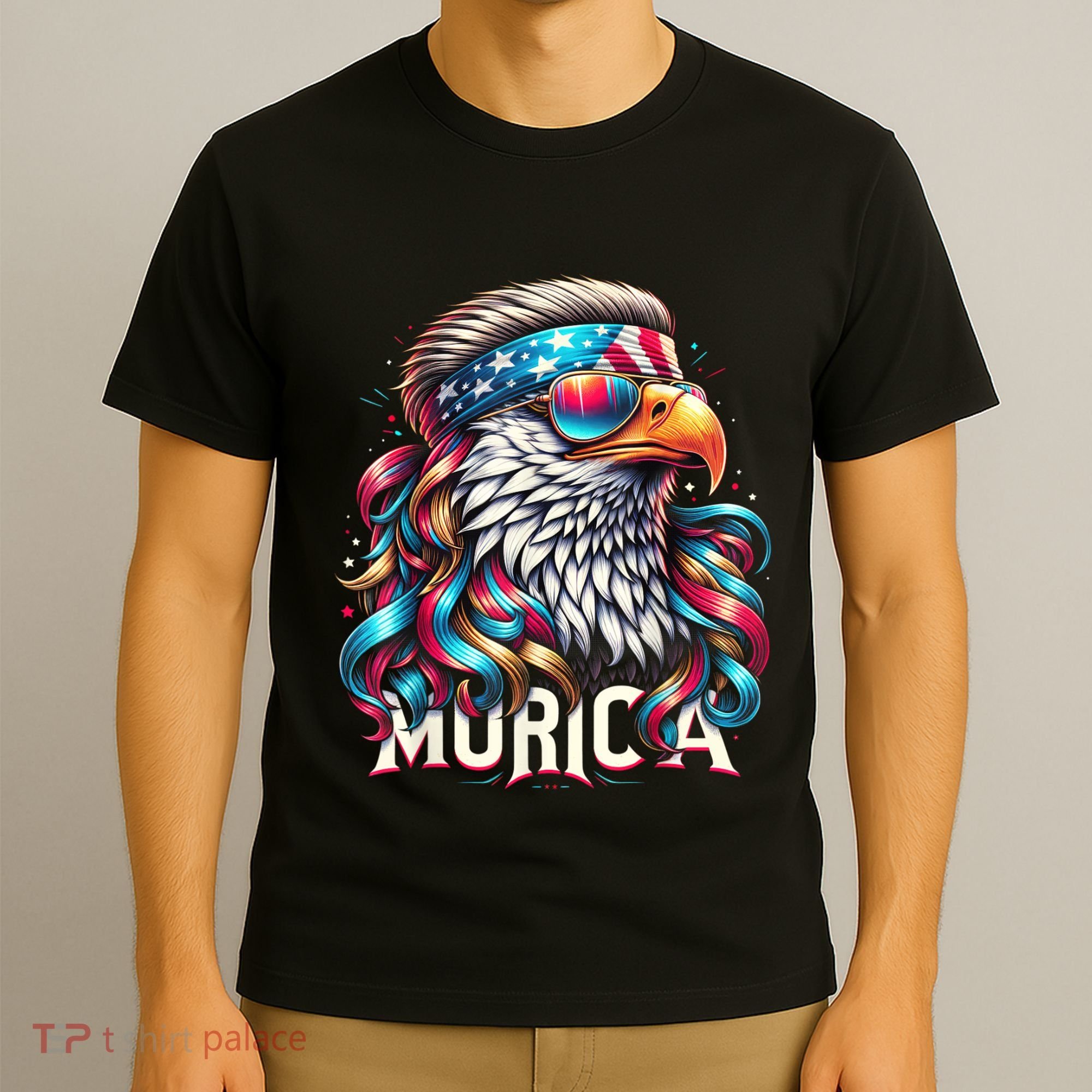 4th Of July Bald Eagle Mullet Murica Usa Usa Merica T-Shirt