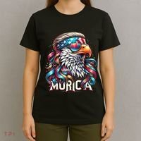 4th Of July Bald Eagle Mullet Murica Usa Usa Merica T-Shirt thumb 4