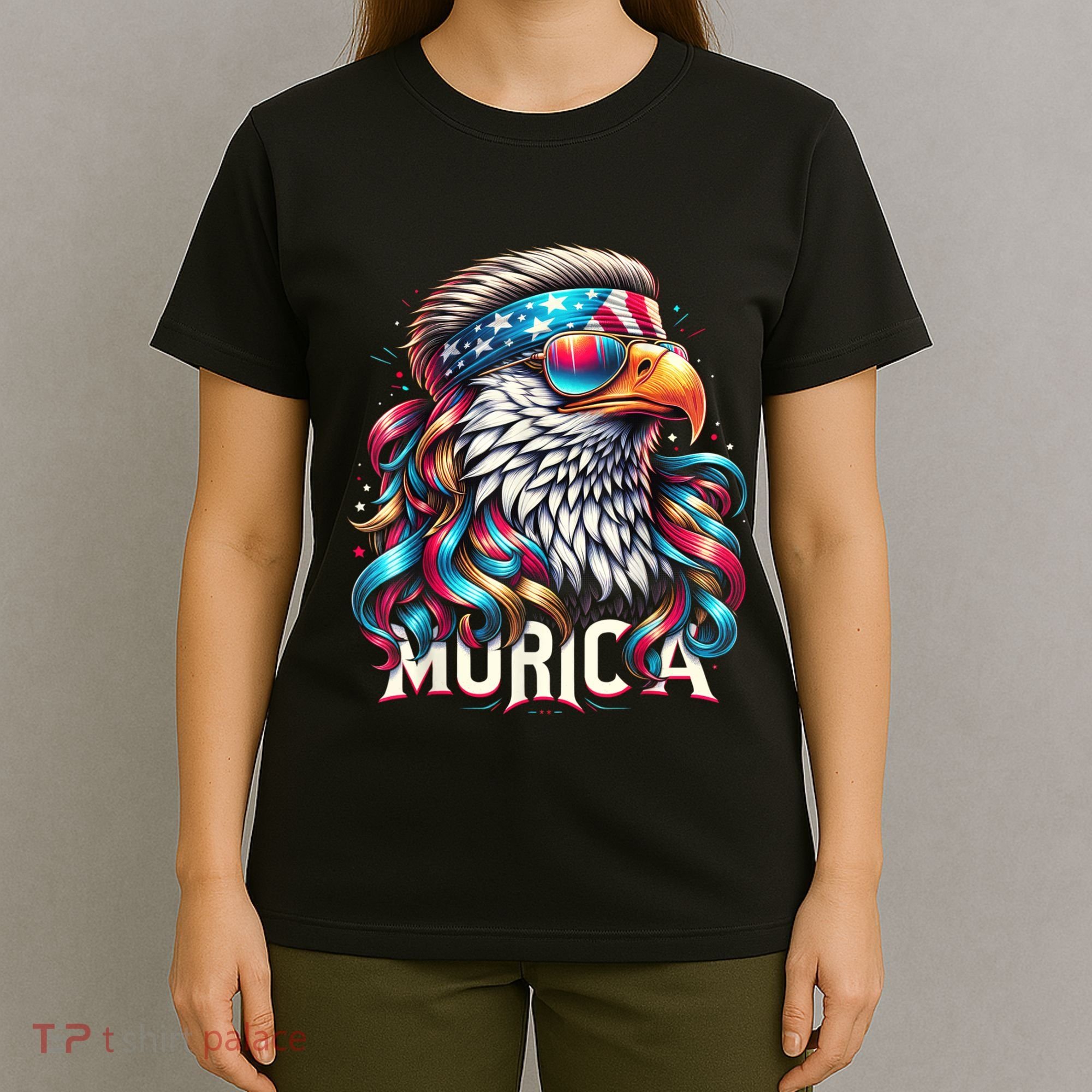 4th Of July Bald Eagle Mullet Murica Usa Usa Merica T-Shirt