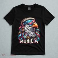 4th Of July Bald Eagle Mullet Murica Usa Usa Merica T-Shirt thumb 5