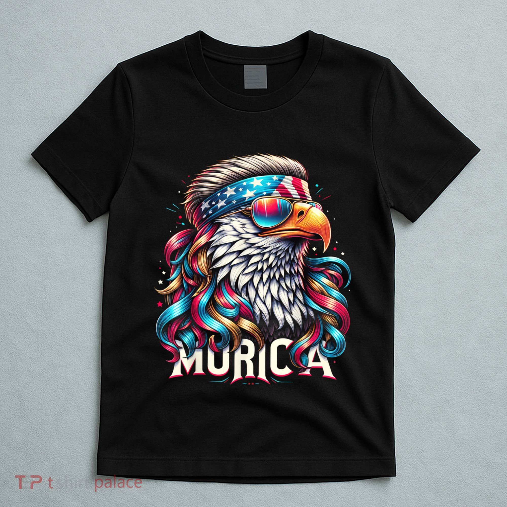 4th Of July Bald Eagle Mullet Murica Usa Usa Merica T-Shirt