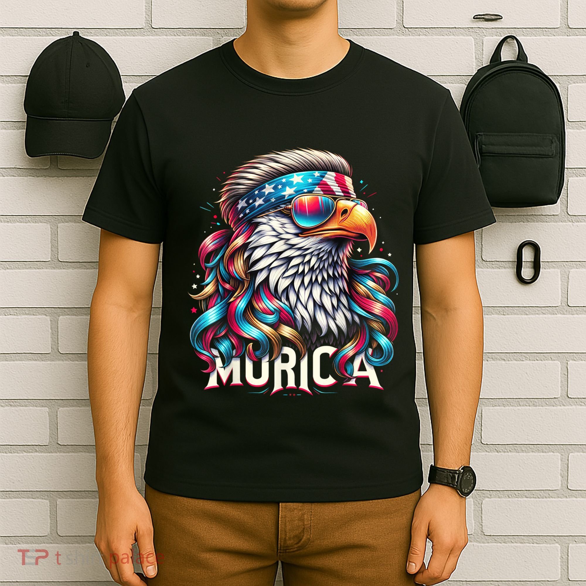 4th Of July Bald Eagle Mullet Murica Usa Usa Merica T-Shirt