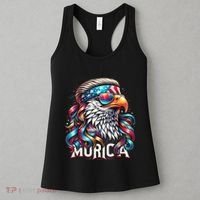 4th Of July Bald Eagle Mullet Murica Usa Usa Merica Women's Tank Top thumb 3