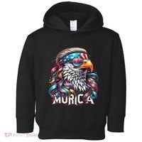 4th Of July Bald Eagle Mullet Murica Usa Usa Merica Toddler Hoodie thumb 0