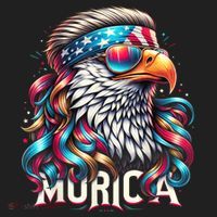 4th Of July Bald Eagle Mullet Murica Usa Usa Merica Golf Towel thumb 3
