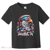 4th Of July Bald Eagle Mullet Murica Usa Usa Merica Toddler T-Shirt thumb 0