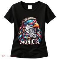 4th Of July Bald Eagle Mullet Murica Usa Usa Merica Women's T-Shirt thumb 0