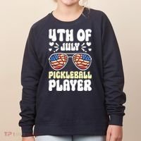 4th Of July Pickleball Player Women's Sweatshirt thumb 0