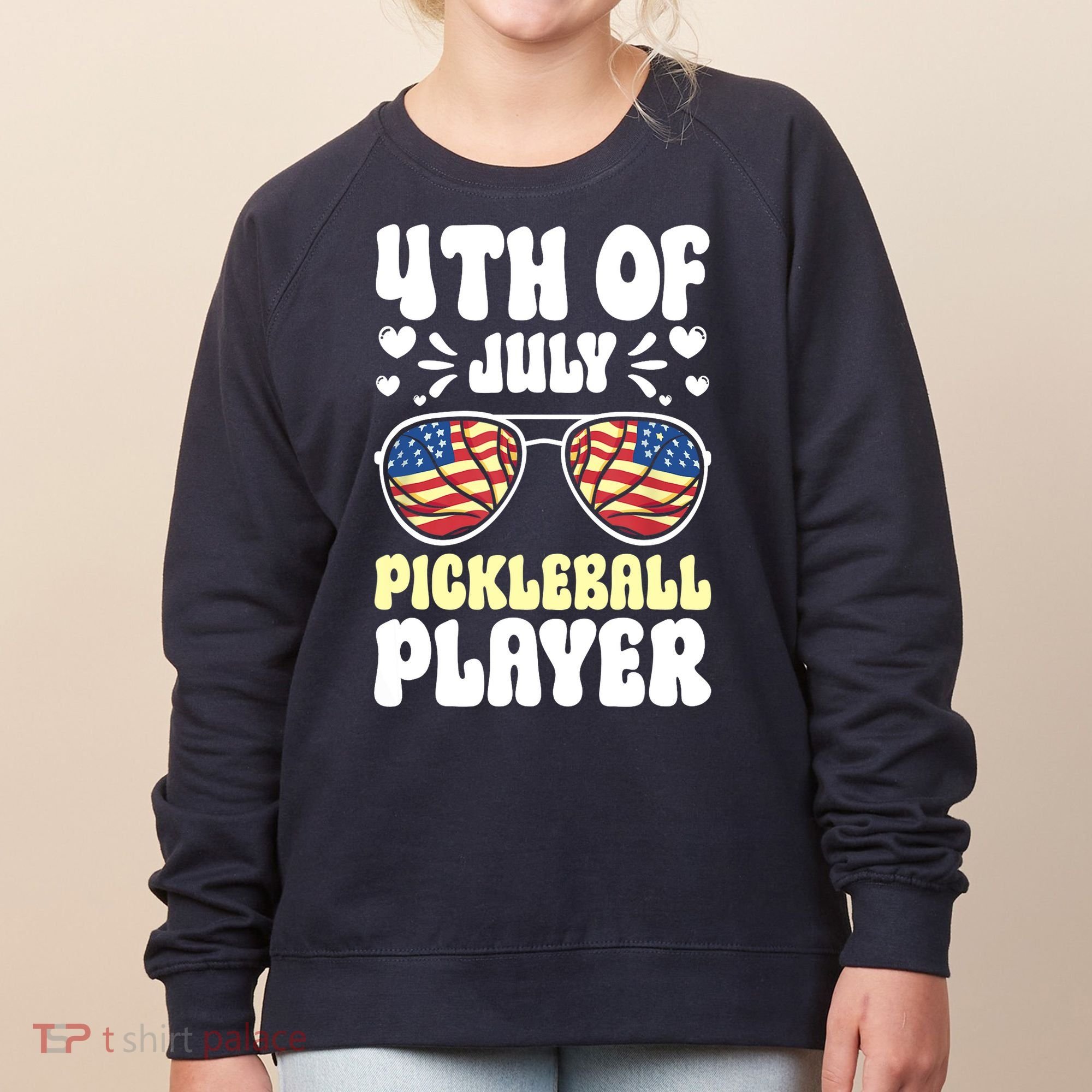 4th Of July Pickleball Player Women's Sweatshirt