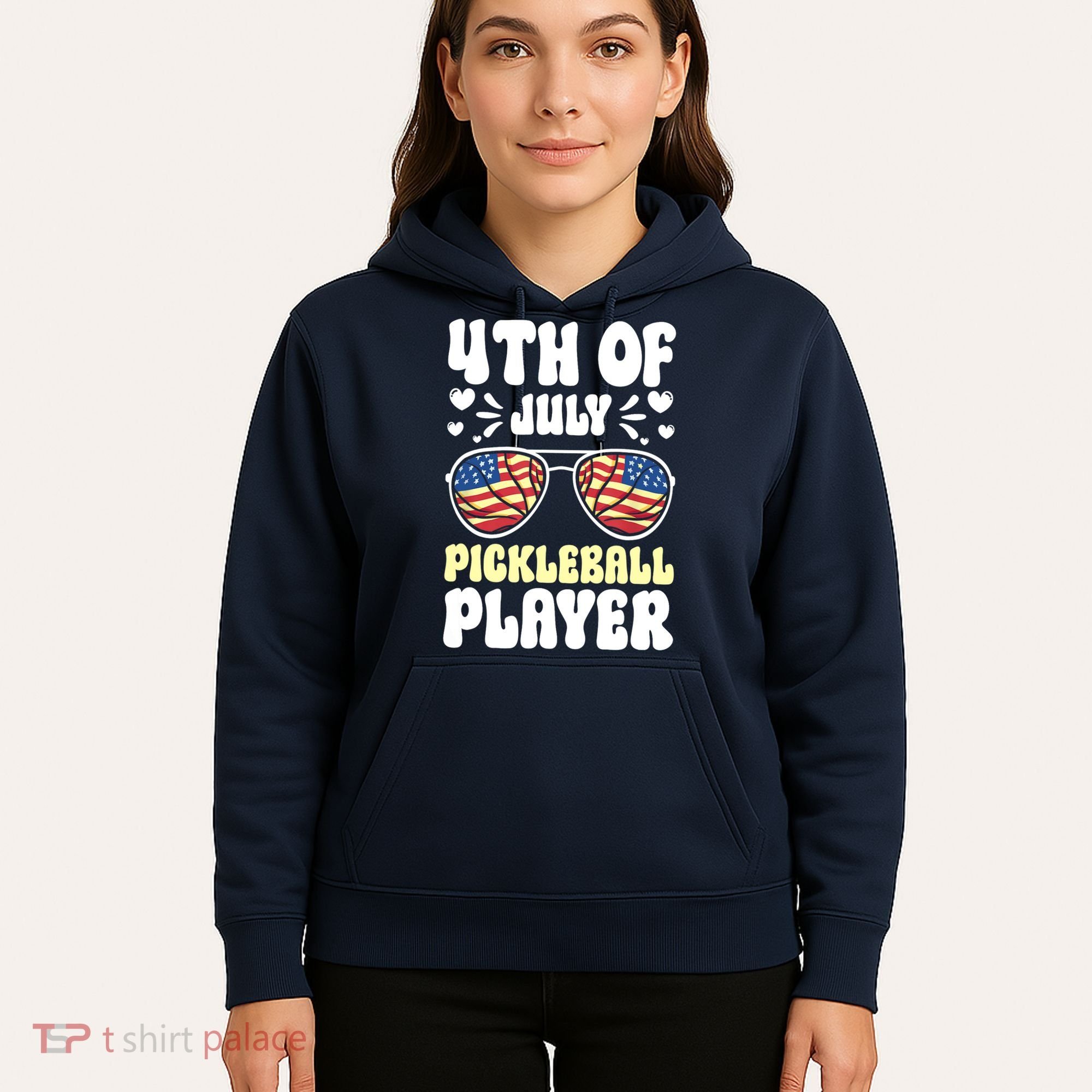 4th Of July Pickleball Player Hoodie