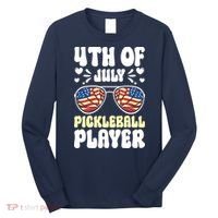 4th Of July Pickleball Player Long Sleeve Shirt thumb 0