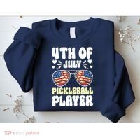 4th Of July Pickleball Player Sweatshirt thumb 2