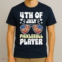 4th Of July Pickleball Player T-Shirt thumb 3