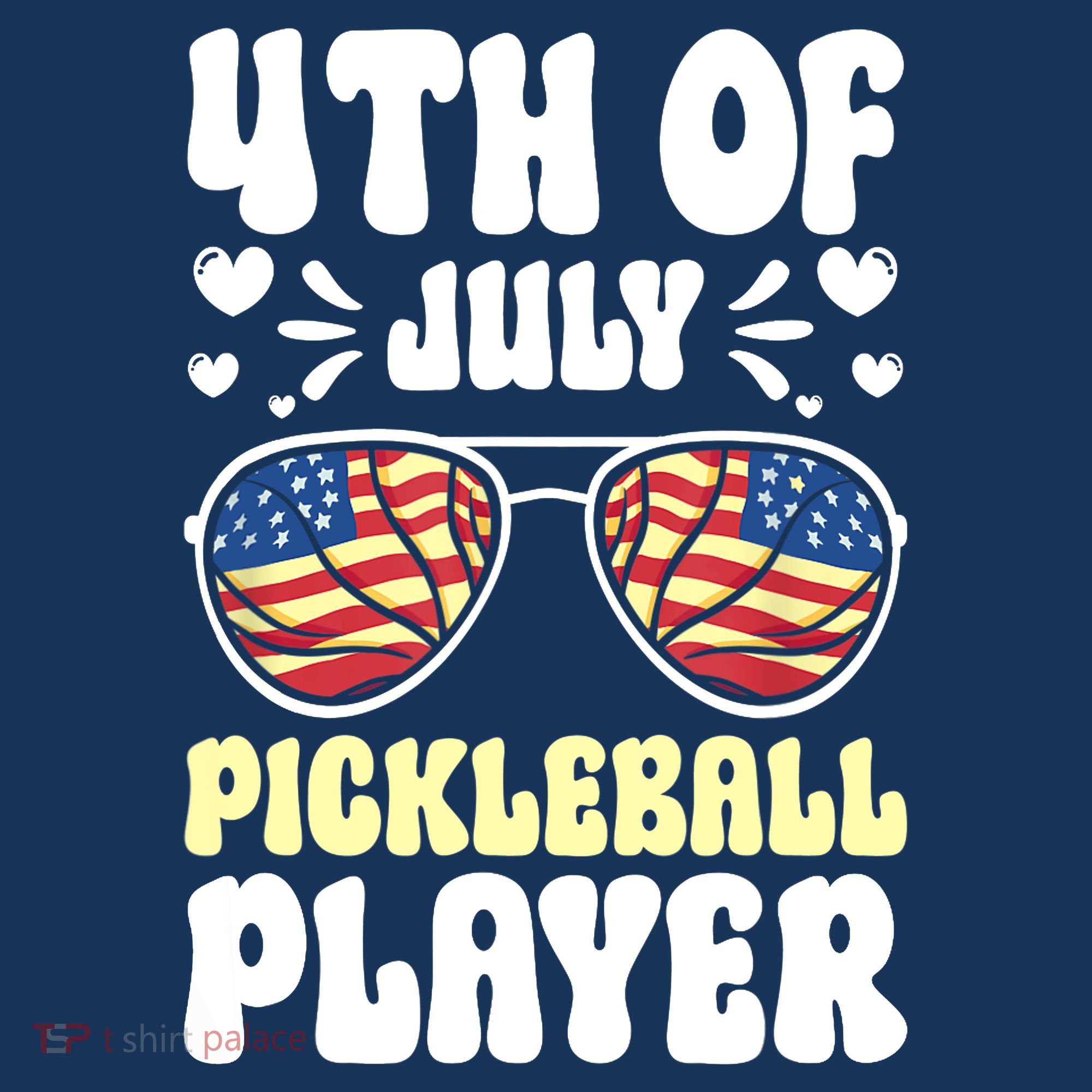 4th Of July Pickleball Player T-Shirt