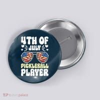 4th Of July Pickleball Player Button thumb 0