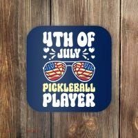 4th Of July Pickleball Player Coaster thumb 0