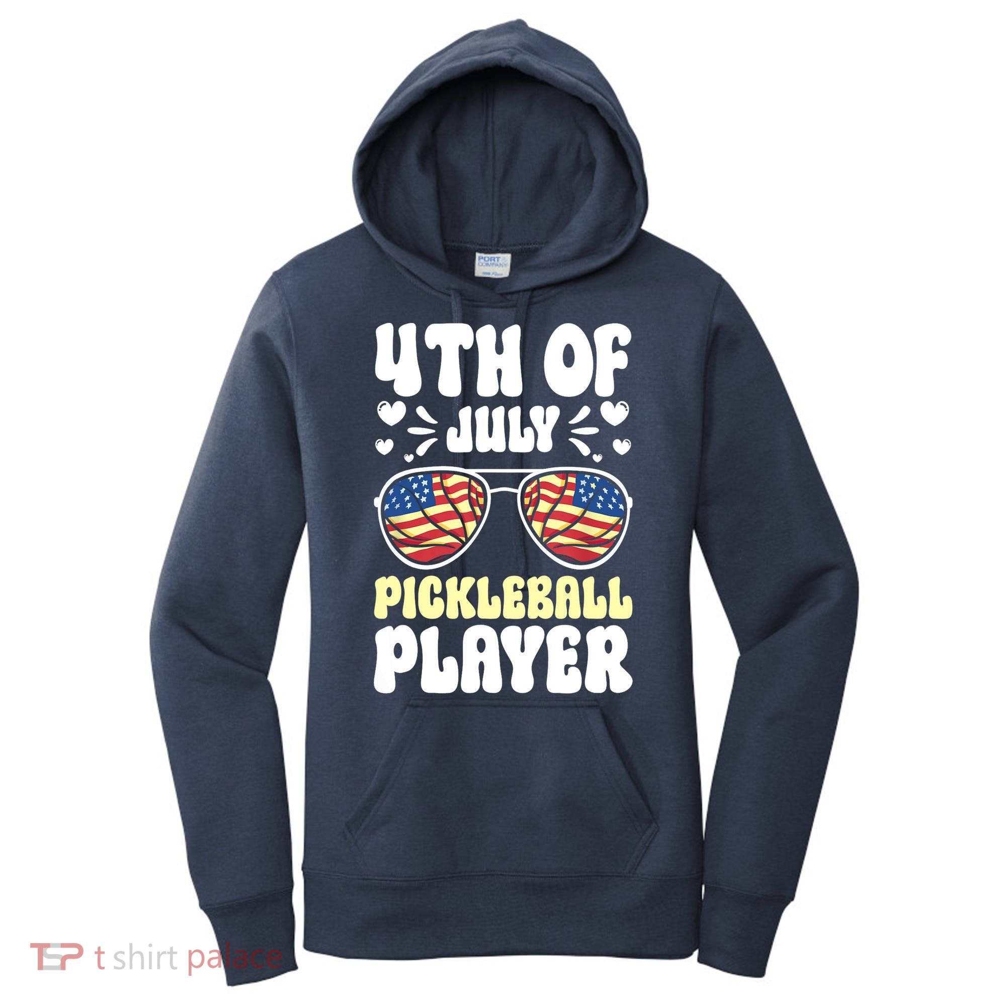 4th Of July Pickleball Player Women's Hoodie