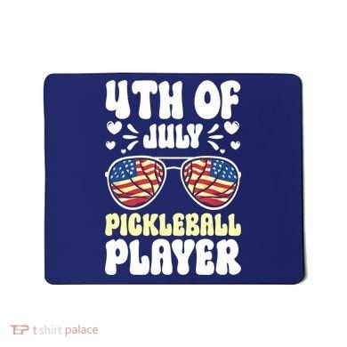 4th Of July Pickleball Player Mousepad