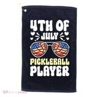 4th Of July Pickleball Player Golf Towel thumb 0