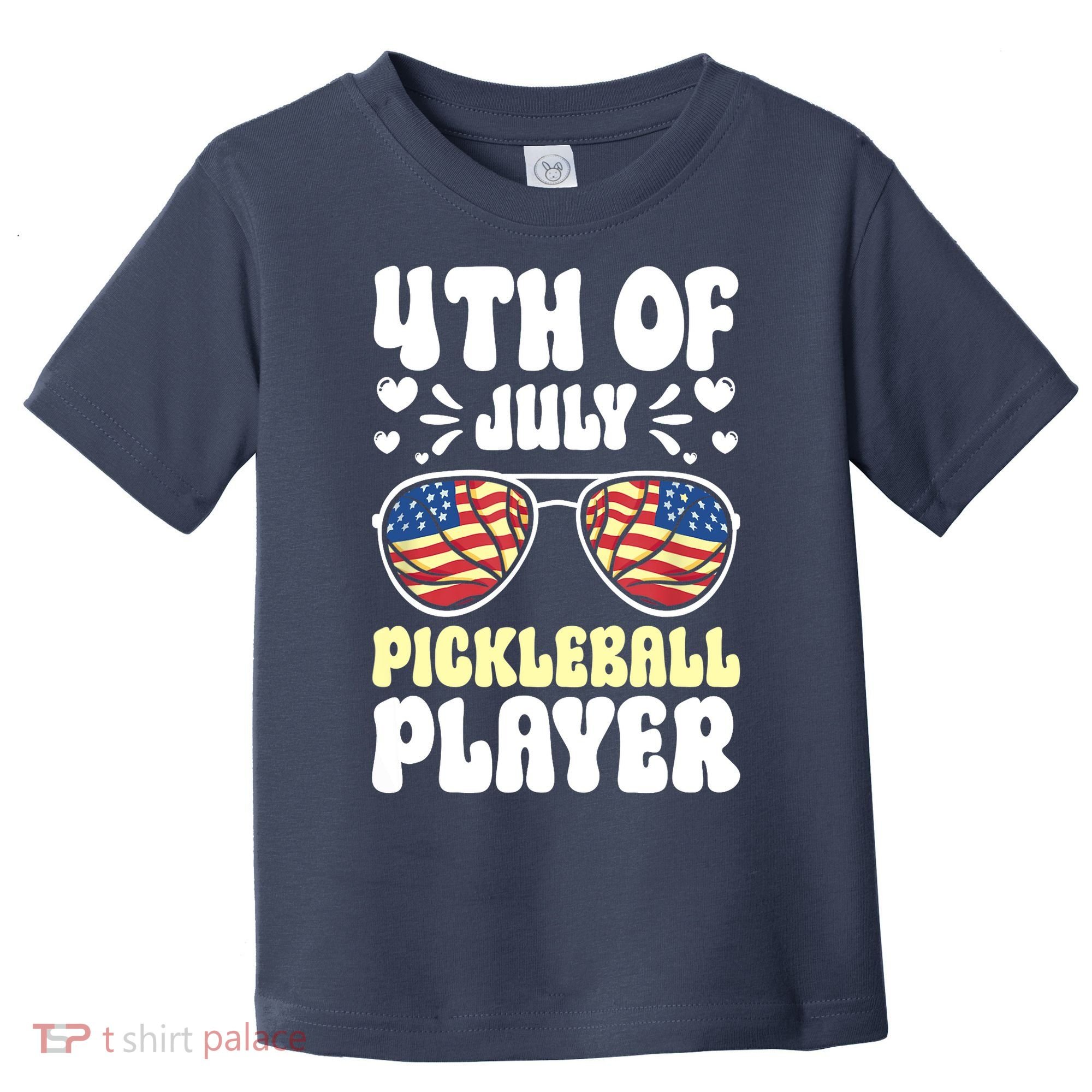 4th Of July Pickleball Player Toddler T-Shirt