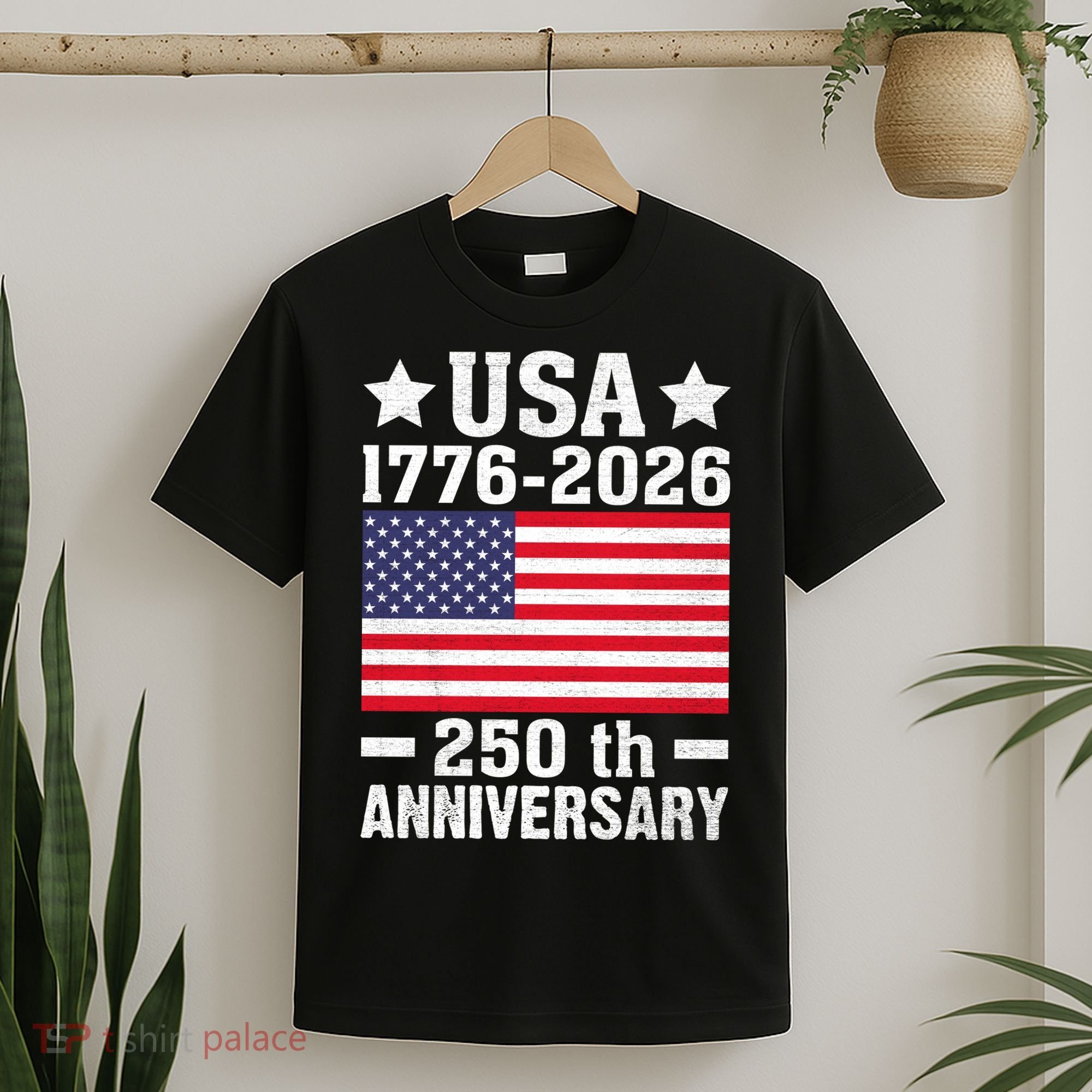 4th Of July America Flag Patriotic 250th Anniversary USA T-Shirt