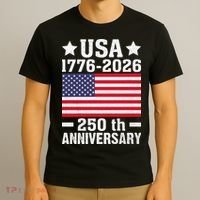 4th Of July America Flag Patriotic 250th Anniversary USA T-Shirt thumb 3
