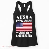 4th Of July America Flag Patriotic 250th Anniversary USA Women's Tank Top thumb 0