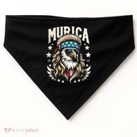 4th Of July Bald Eagle Mullet Murica Usa Usa Merica USA-Made Doggie Bandana thumb 0