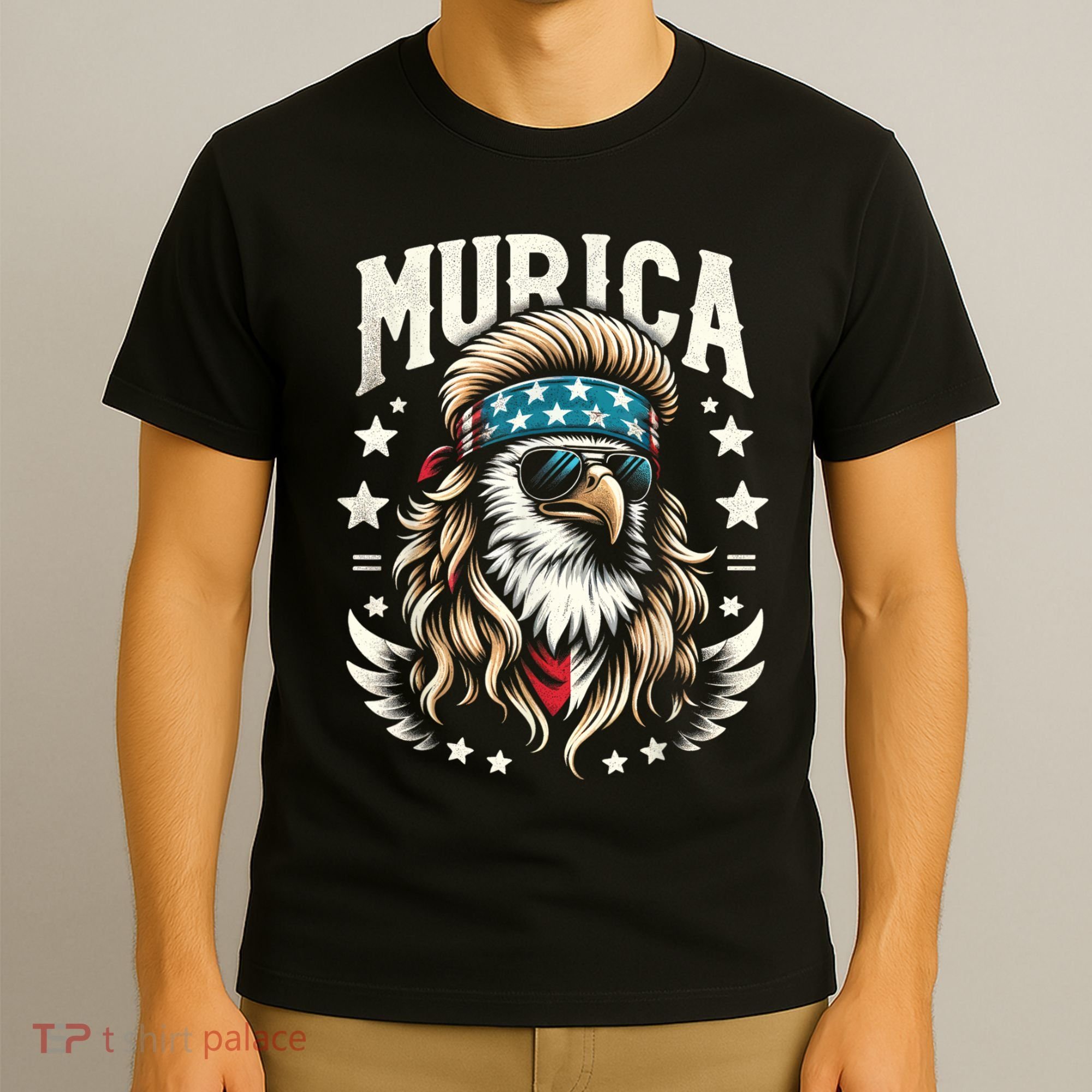 4th Of July Bald Eagle Mullet Murica Usa Usa Merica T-Shirt