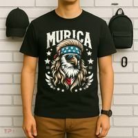 4th Of July Bald Eagle Mullet Murica Usa Usa Merica T-Shirt thumb 6