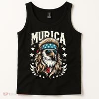 4th Of July Bald Eagle Mullet Murica Usa Usa Merica Tank Top thumb 2