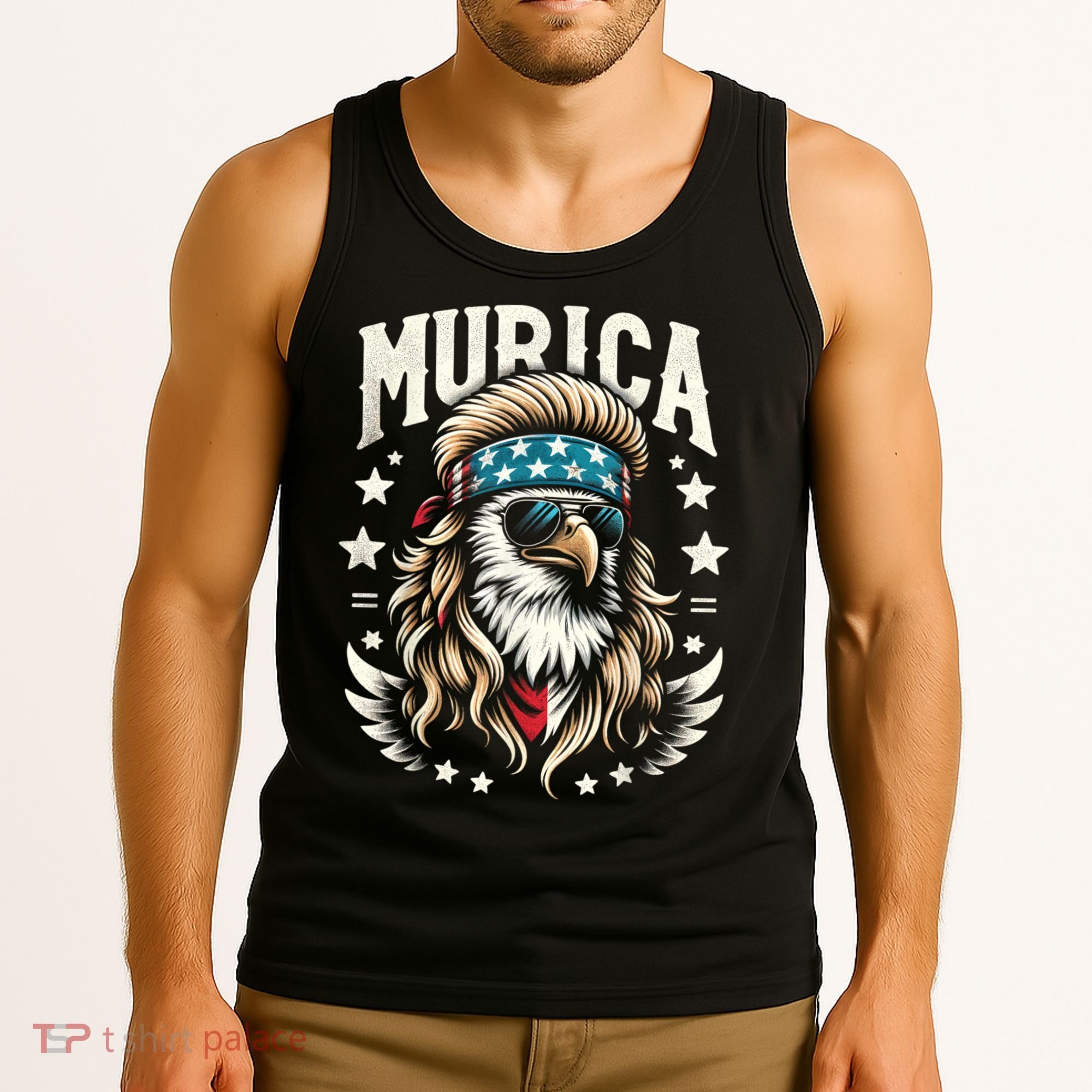 4th Of July Bald Eagle Mullet Murica Usa Usa Merica Tank Top