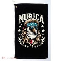4th Of July Bald Eagle Mullet Murica Usa Usa Merica Golf Towel thumb 0