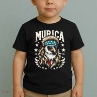 4th Of July Bald Eagle Mullet Murica Usa Usa Merica Toddler T-Shirt thumb 2