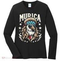 4th Of July Bald Eagle Mullet Murica Usa Usa Merica Women's Long Sleeve Shirt thumb 0