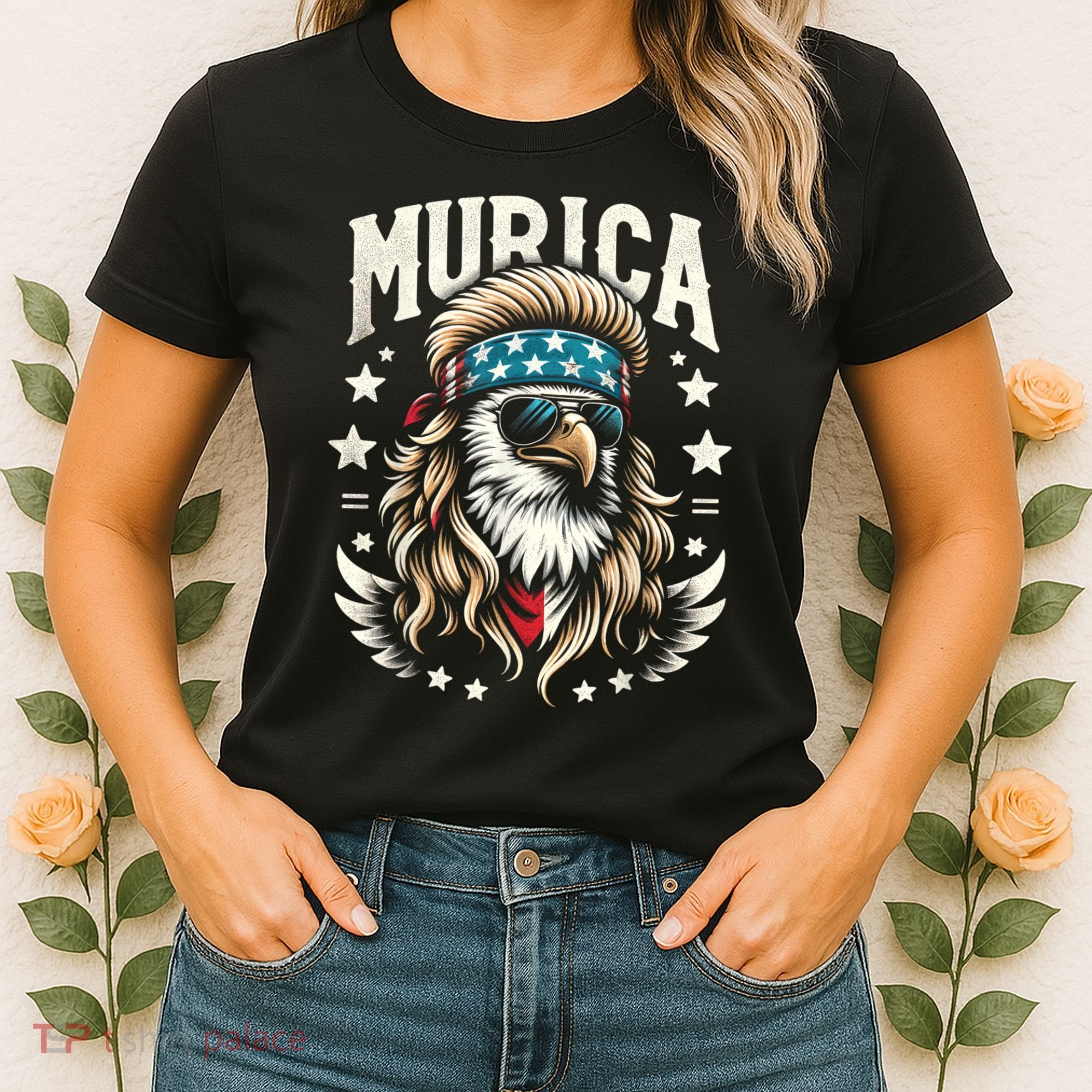 4th Of July Bald Eagle Mullet Murica Usa Usa Merica Women's T-Shirt